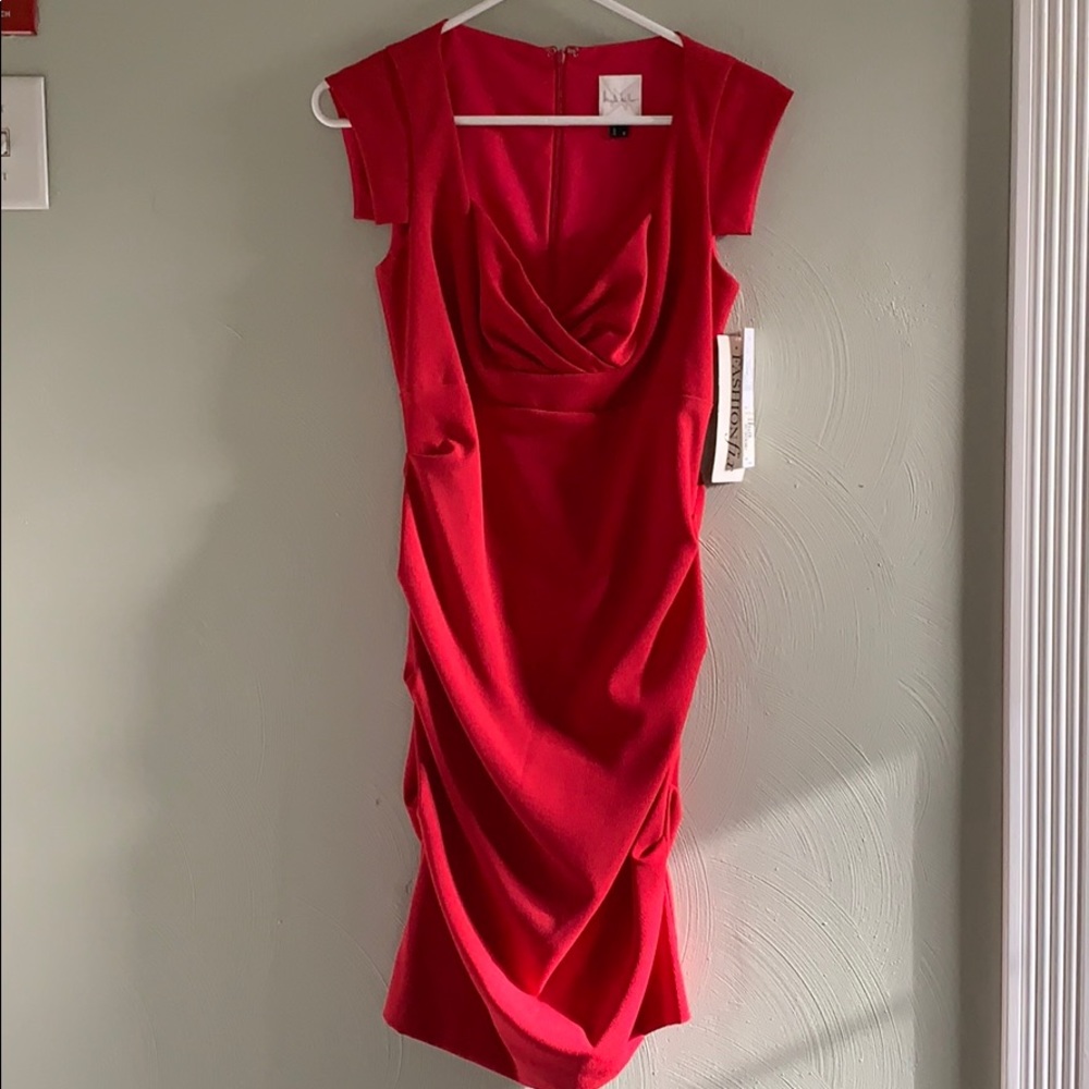 Nwt Nicole Miller Cap Sleeve Cocktail Dress